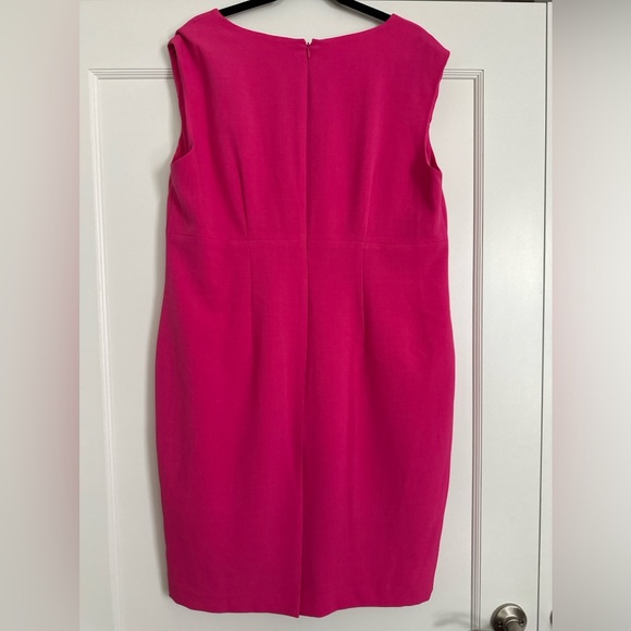 Kasper Sleeveless Sheath Dress, pink, 14w - Picture 3 of 3